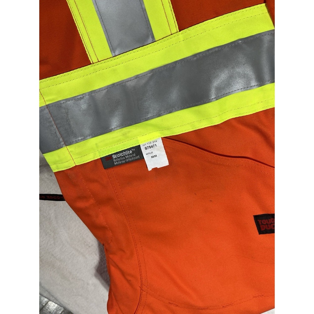 Tough Duck Mens Med Extreme Coat S117471 & Bibs S75471 Hi-Vis 4-In-1 Safety NWT - Picture 2 of 11